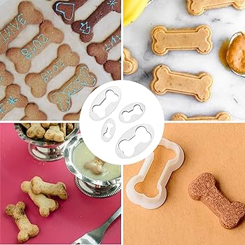 激レア　新品　犬のおやつメーカーBake a Bone　骨型　レシピブックレット Amazon | 4ピース/セット 犬の骨 クッキーカッター 犬の骨